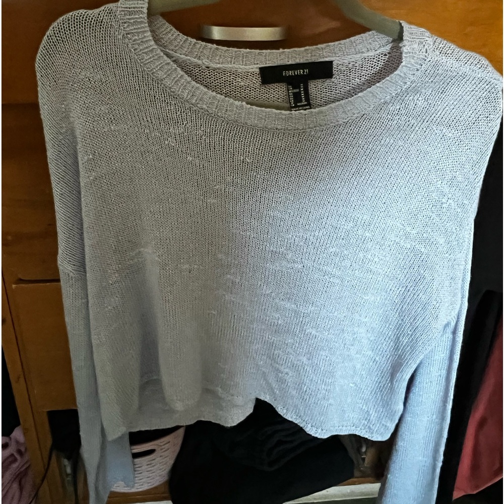 Forever 21 light blue sweater